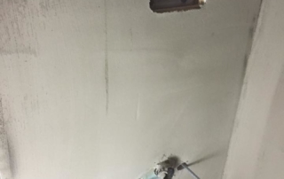 badkamer wanden uitgevlakt met Ardex A 950